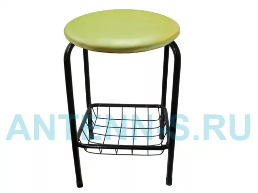 Табурет с подставкой для ног и корзинкой для вещей 