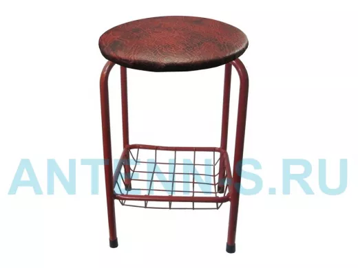 Табурет с подставкой для ног и корзинкой для вещей 