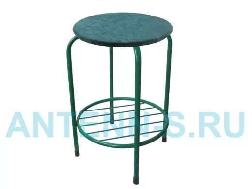 Табурет с подставкой для ног и полкой 