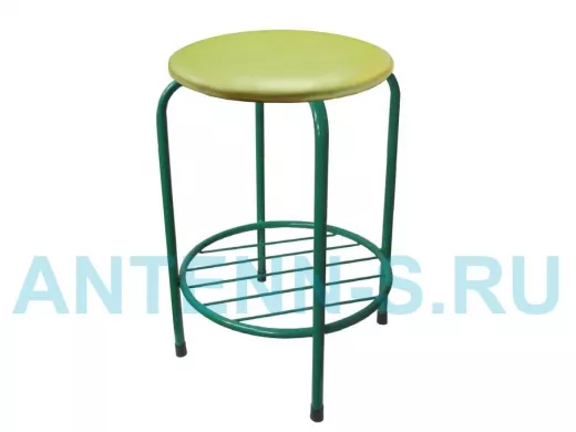 Табурет с подставкой для ног и полкой 