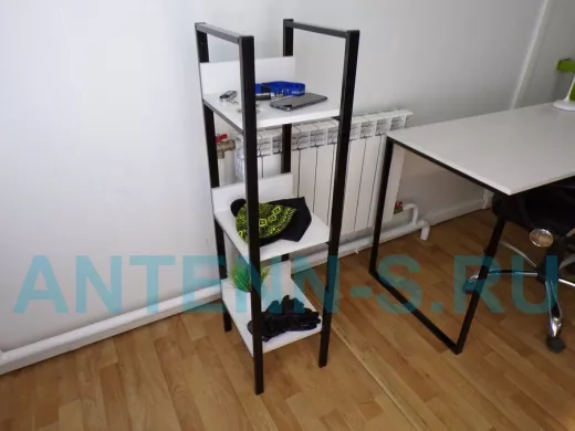 Этажерка в прихожую, три полки, черный 