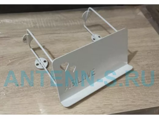 Стальной (гориз.) держатель телефона и полки к стене 