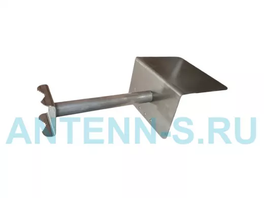 Кронштейн с козырьком для видеокамеры на трубу 15...51мм вылет 20см 