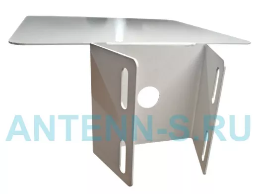 Кронштейн с козырьком для крепления поворотной видеокамеры на столб 