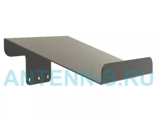 Козырёк для камер видеонаблюдения "IPAHD-91BK-216851" черный для кронштейнов IPAHD,сталь 2мм,19х20см