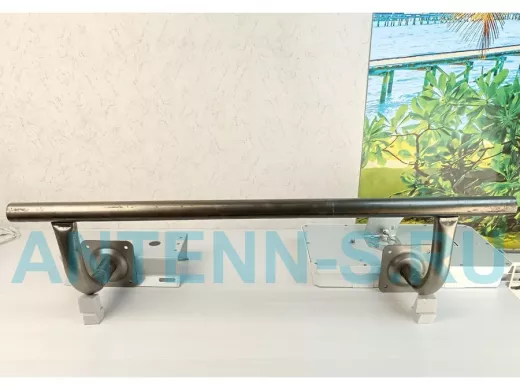 Поручень пристенный для зданий, длина  80см вылет 16см, 2 опоры 