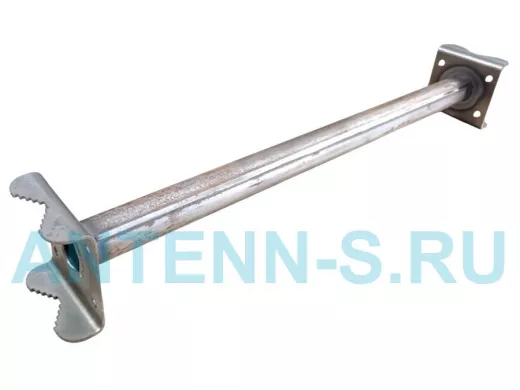 Кронштейн для параллельных труб диаметром от 15 до 51мм длина  50см "HIWOLL-217076" стальной, чёрный