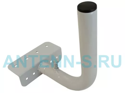 Кронштейн антенный на торец крыши, поворотный, вверх 23 см, 5х15см "ТОРЕЦКРЕП-217376" серый,диам32мм