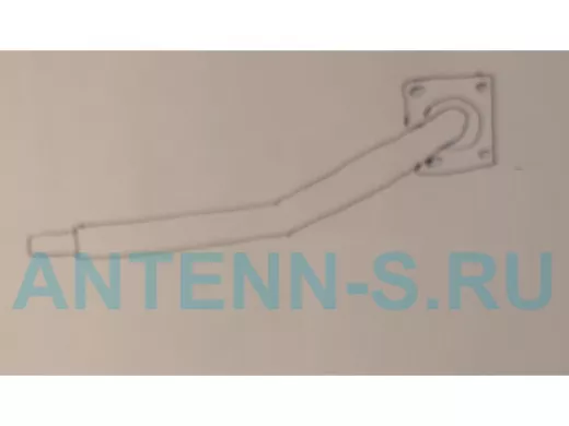 Поручень, конечный, угол 35гр, 80см, левый 