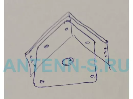 Кронштейн с козырьком для камеры 