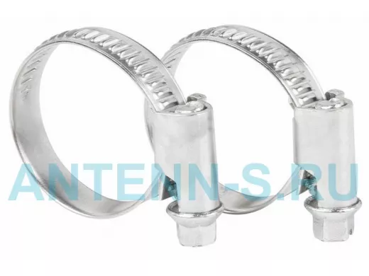 Хомут червячный цинк  16-27 мм 