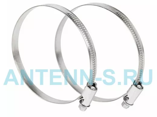 Хомут червячный цинк  60-80 мм 