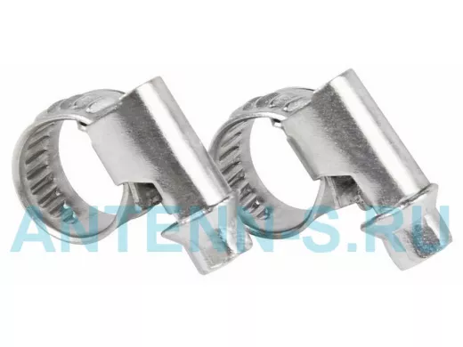 Хомут червячный цинк   8-12 мм 