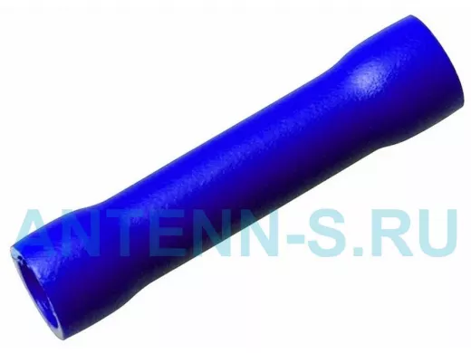 Соединительная гильза изолированная L-26 мм 1.5-2.5 мм? (ГСИ 2.5/ГСИ 1,5-2,5) синяя REXANT