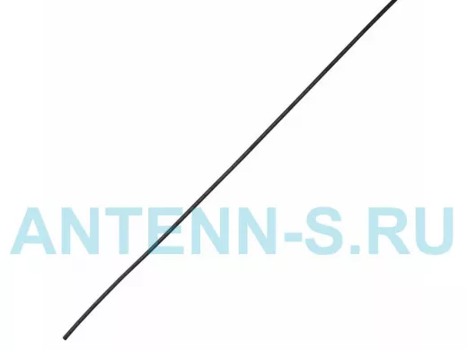 Клеевая 6.0 / 1,5мм (4:1) 1м термоусадка  черная  REXANT