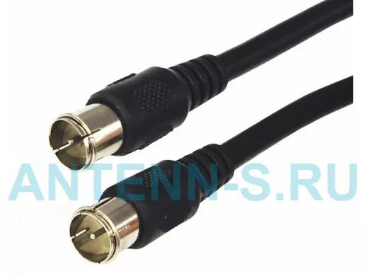 Шнур F штекер / F штекер  1.5метра  REXANT (быстросъёмные разъёмы)