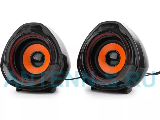 Акустика  Gembird SPK-105, черный, 5 Вт, акустич. система 2.0  регулятор громкости, USB-питание