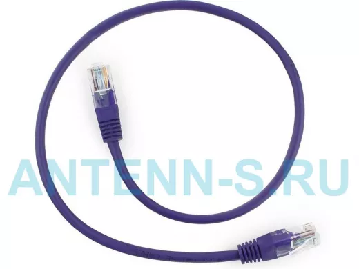 Патч-корд Cablexpert PP12-0.25M/V кат.5e, 0.25м, UTP, литой, многожильный (фиолетовый) PP12-0.25M/V