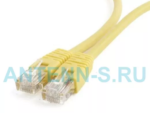 Патч-корд Cablexpert PP6U-0.5M/Y кат.6, 0.5м, UTP литой, многожильный (жёлтый) PP6U-0.5M/Y