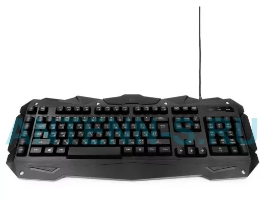 Клавиатура проводная Gembird KB-G200L, USB,черный,105 клавиш+5 клавиш для создания макросов,игровая