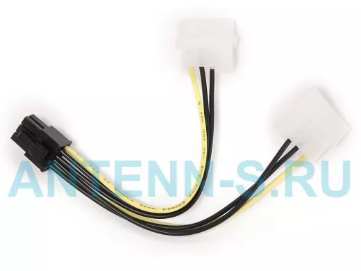 Разветвитель питания Cablexpert CC-PSU-6, 2хMolex->PCI-Express 6pin, для подключения в/к PCI-Е (6pin