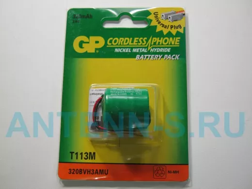 Аккумуляторы  GP T-113M (320mA 3.6V) Ni-Mh