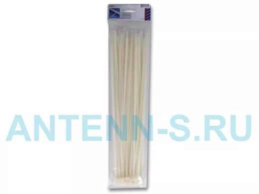 368х4,8мм кабельный хомут (стяжка) 100шт. Цвет: белый.