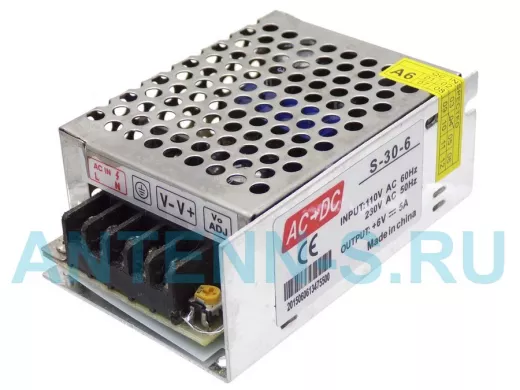 Блок питания  6 Вольт   5 А  "BP-46446"  Импульсный