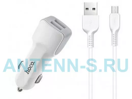 ЗУ в прикуриватель HOCO Z23 MicroUSB (2400mA,5V)