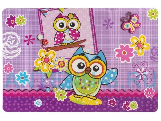 Настольное покрытие для письма и творчества "BR-71808" размер А3, пластик, Совятки