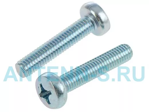 Винт оцинк. с полукруглой головой 5х60 DIN 7985  2000шт 