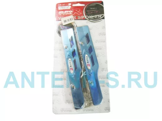 Спойлер на щетки дворника 07-2 синий с подсветкой