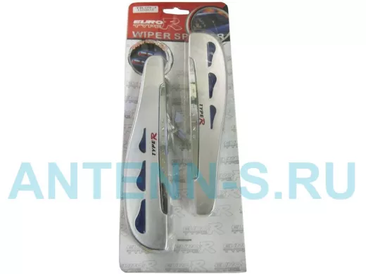 Спойлер на щетки дворника 09-3 серый с подсветкой "глазки"