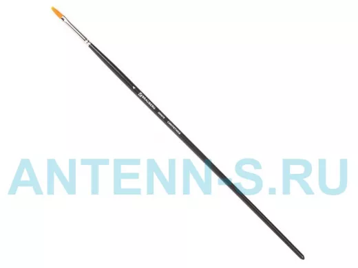 Кисть художественная проф. "BR-80156" ART CLASSIC, синтетика жесткая, овальная, № 4, длинная ручка