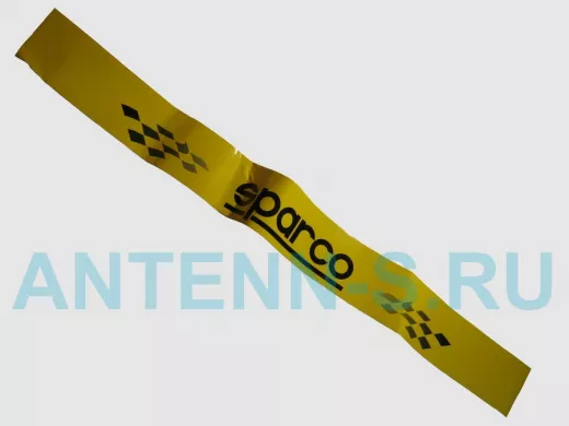 Наклейка Светофильтр "Sparco" наружная, (цвет черный), 12х130 см, желтый фон