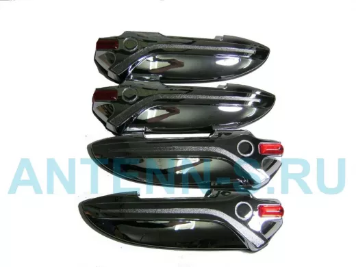 Накладки декоративные хром ВАЗ 2108-21099, 2115 На ручки дверей с катафотом 8456 (цена за набор 4шт)