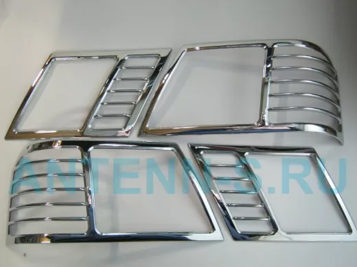 Накладки декоративные хром ВАЗ 2115 на фонари 8453   01307 (цена за набор из 2шт)