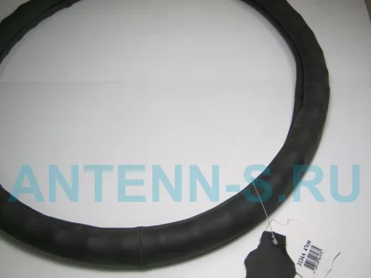 Оплетка на руль 47 см. 3134A кожа черная "пальцы"