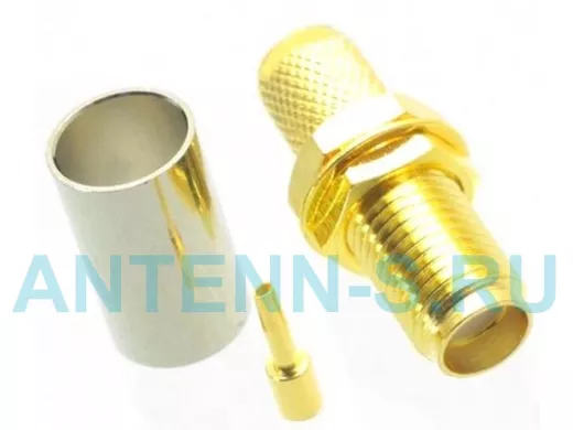 Разъём SMA мама обжимной RG-8X, 5D