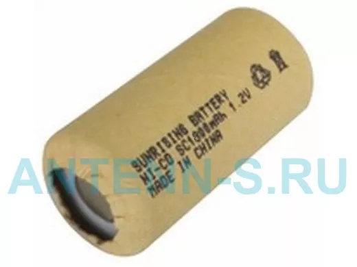 Аккумуляторы для шуруповерта SUNRISING Ni-Cd SC 1800 мАч, (10C) в картоне