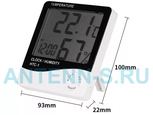 HTC-1 термометр-гигрометр-будильник