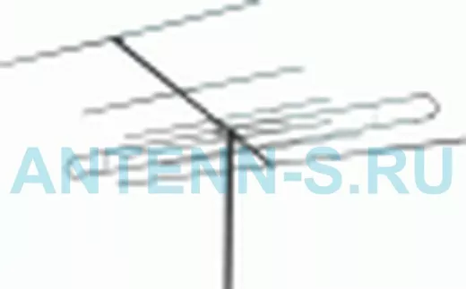 Антенна Дельта АТКГ -2.1.1,5.1 наружная коллективная (трубы + пакетик) 1 и 5 каналы телевизионная