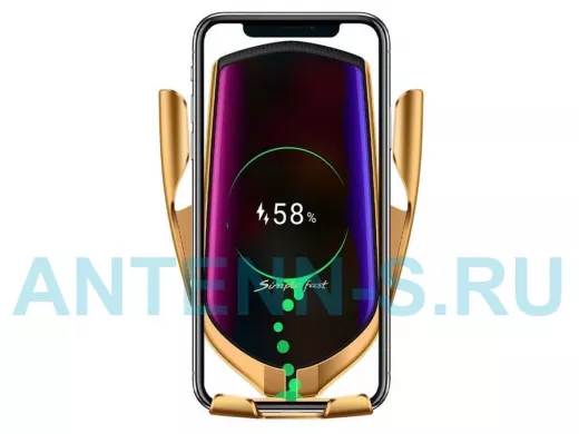 Автодержатель  TDS TS-CAA06 (R1) для смартфонов + беспроводное ЗУ