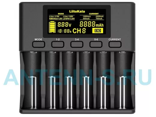 Зарядное устройство для аккумулятора LiitoKala Engineer Lii- S6 для Ni-Cd, универ. 6-ти местное
