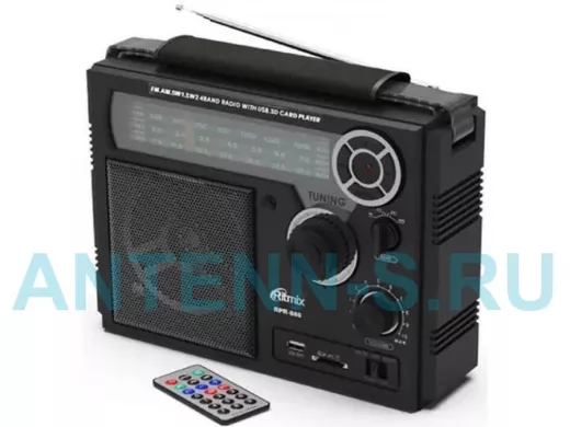 Радиоприемник RITMIX RPR-888, черный (1/12)