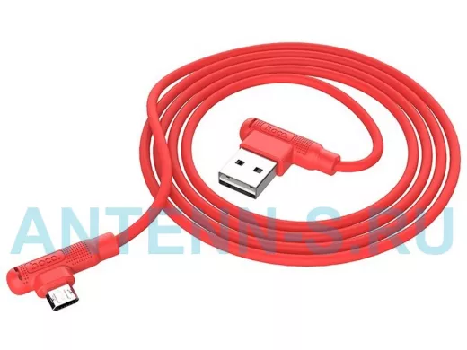 Кабель микро USB (AM/microBM)  HOCO X46 USB 2.4A  Красный (microUSB) 1м