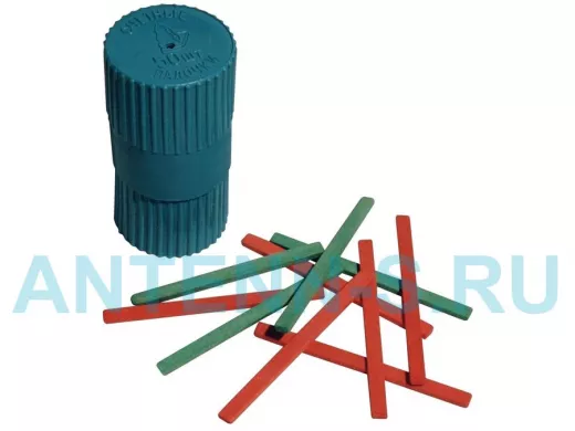 Счетные палочки (50 штук) двухцветные, из натурального дерева, в пластиковом тубусе, С 21 "BR-93876"